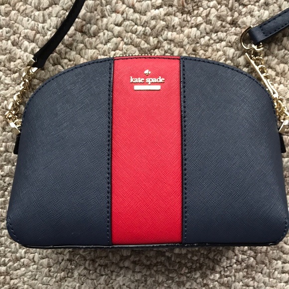 kate spade Handbags - NWT Kate Spade Cameron Street racing stripe Hilli